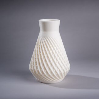 SnowTwist – Vase design blanc