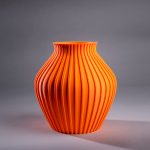 Solaris Wave – Vase design orange - Image 1