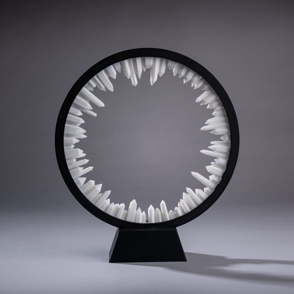 HaloLight RGB – Lampe circulaire LED - Impression 3D artisanale Made in France - CreaMod3D