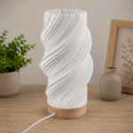 Lampe d'Ambiance LED "Luma Twist 3D" — Design Torsadé - Image 1
